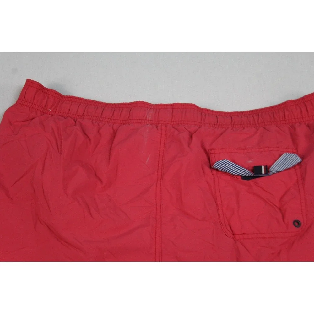 Tommy Hilfiger Men Red Board Shorts Trunks Meshed Summer Beach Size XXL